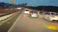 İstanbul- Arnavutköy’de düğün konvoyu ile trafiği yavaşlatıp havaya ateş açtılar