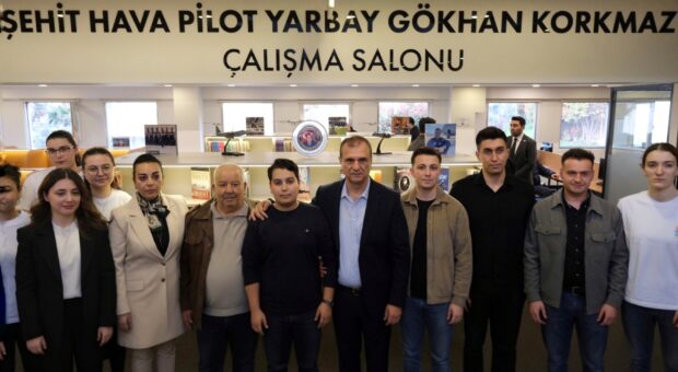 Şehit Hava Pilot Yarbay Gökhan Korkmaz anısına çalışma salonu açıldı